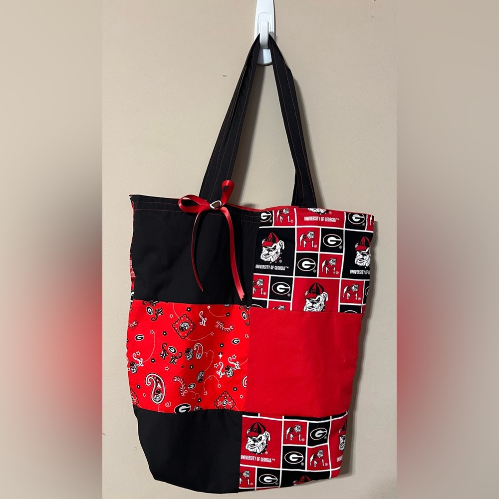 Handmade UGA large tote